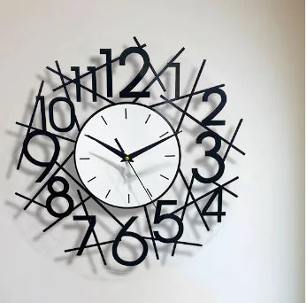 Modern Minimalist Iron Wall Clock
