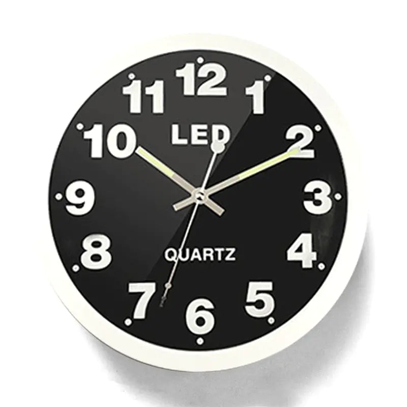 Sleek LED Timepiece - Silent Modern Wall Clock