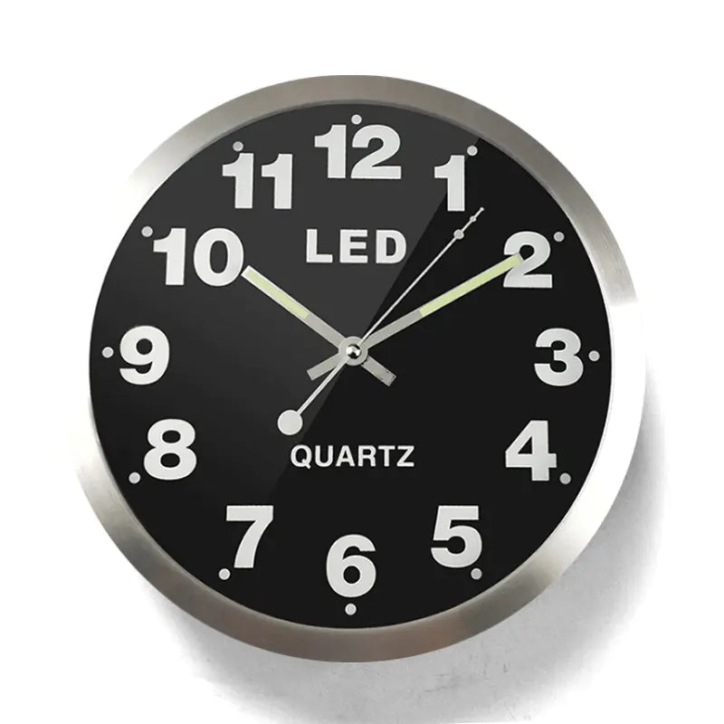 Sleek LED Timepiece - Silent Modern Wall Clock
