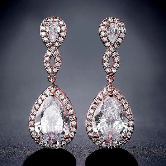 AAA Zircon Bridal Earrings