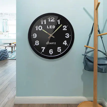 Sleek LED Timepiece - Silent Modern Wall Clock