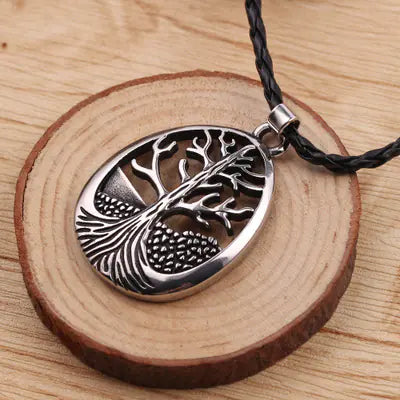Hollow Tree of Life Pendant Necklace